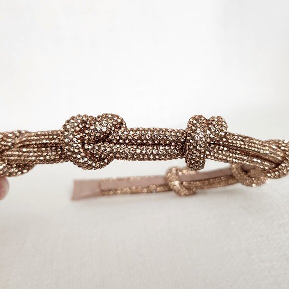 Anthropologie Sparkly Rhinestone Embellished Bow Hair Clips & Headband - New - Picture 3 of 8